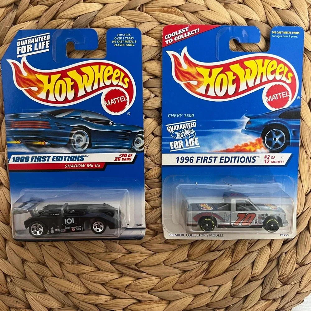 Hot Wheels Vintage Lot 6 Cars 1995-2000 First Editions Chevy 1500 Dodge Ram 1500